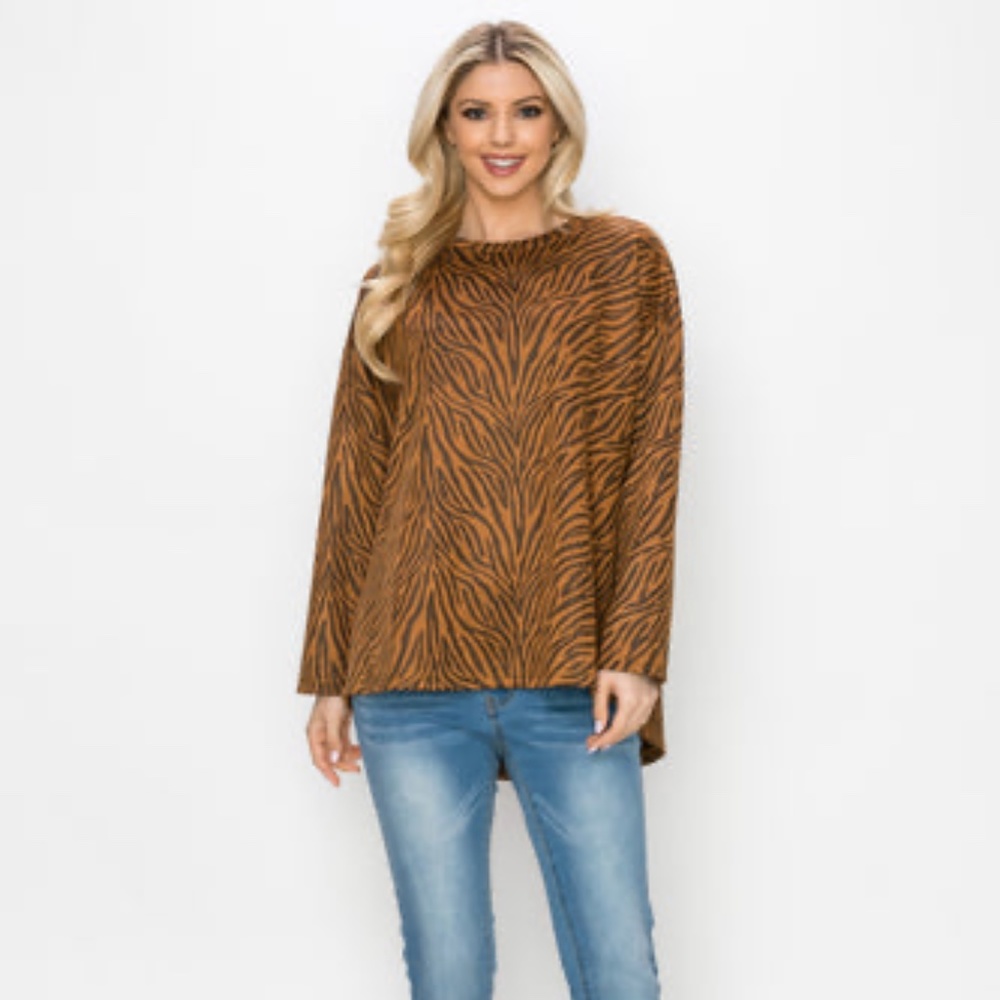 Joh Apparel - Alcee Faux Suede Top